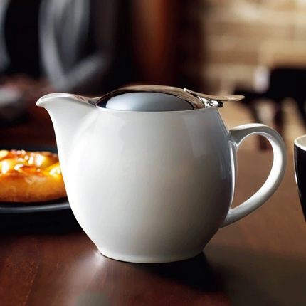 Ceramic Teapot Tea Pot With Lid For Leaf Tea Coffee Hot Beverage Home Kitchen