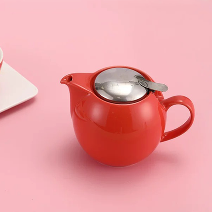 Ceramic Teapot Tea Pot With Lid For Leaf Tea Coffee Hot Beverage Home Kitchen