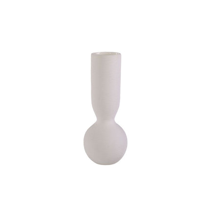 Simple White Ceramic Vase Ornament for Home Living Room Bedroom Table Decor