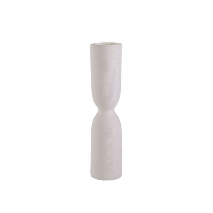 Simple White Ceramic Vase Ornament for Home Living Room Bedroom Table Decor