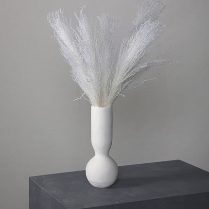 Simple White Ceramic Vase Ornament for Home Living Room Bedroom Table Decor