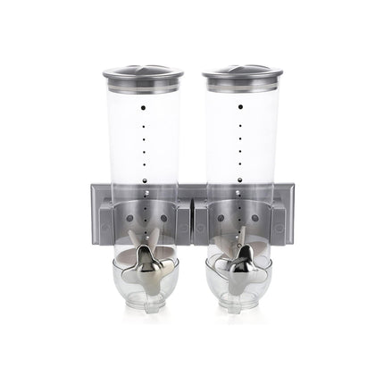 Wall Mount Double Outlet Grain Distributor Storage Container for Rice Cereal Use