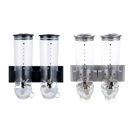 Wall Mount Double Outlet Grain Distributor Storage Container for Rice Cereal Use