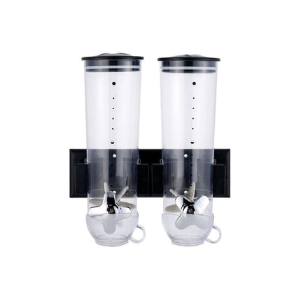 Wall Mount Double Outlet Grain Distributor Storage Container for Rice Cereal Use