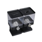Double Cup Grain Storage Distributor Clear for Rice Cereal Nuts Pasta Use