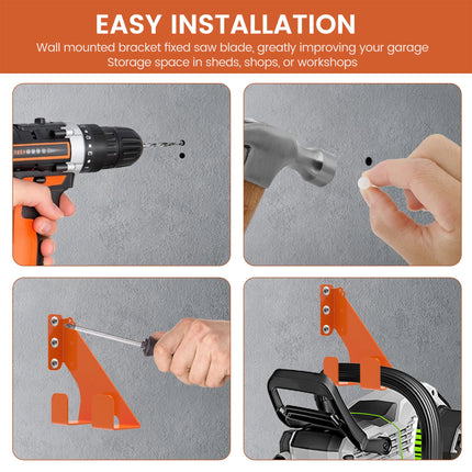 2PCS Heavy Duty Wall Hook Tool Hanger Bracket for Power Equipment Storage Use