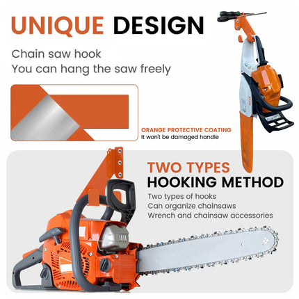 2PCS Heavy Duty Wall Hook Tool Hanger Bracket for Power Equipment Storage Use