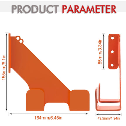 2PCS Heavy Duty Wall Hook Tool Hanger Bracket for Power Equipment Storage Use
