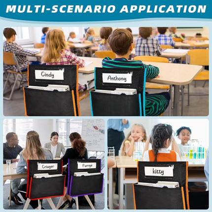 12PCS Classroom Student Chair Back Storage Bag Durable Oxford Fabric Waterproof