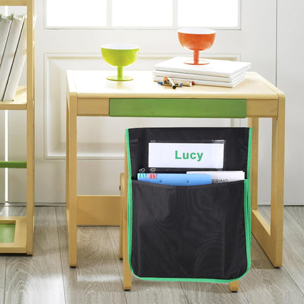 12PCS Classroom Student Chair Back Storage Bag Durable Oxford Fabric Waterproof