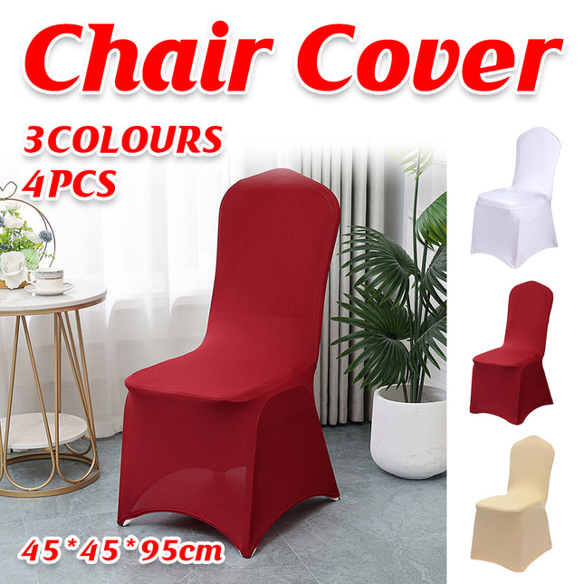 4PCS Universal Elastic Chair Covers Thickened For Hotel Wedding Banquet Decor
