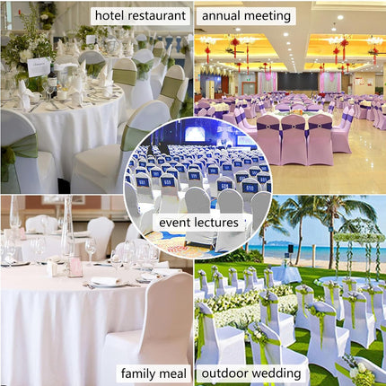 4PCS Universal Elastic Chair Covers Thickened For Hotel Wedding Banquet Decor