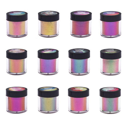 4/8/12X Chameleon Pearl Powder Pigment Color Shift Mica Powder Epoxy Resin Craft - Aimall