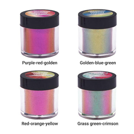 4/8/12X Chameleon Pearl Powder Pigment Color Shift Mica Powder Epoxy Resin Craft - Aimall