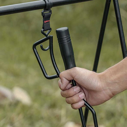 Barbecue Charcoal Tongs Fire Lifting Tool Metal Clamp For Outdoor Cooking Grill