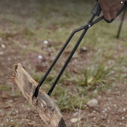 Barbecue Charcoal Tongs Fire Lifting Tool Metal Clamp For Outdoor Cooking Grill