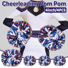4PCS Cheerleading Hand Flower Set Performance Cheerleader Flower Ball Props