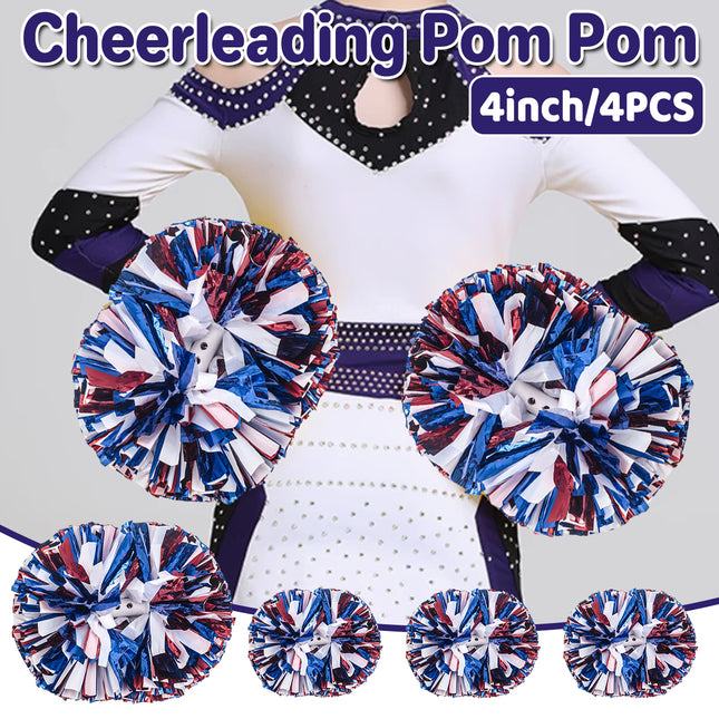 4PCS Cheerleading Hand Flower Set Performance Cheerleader Flower Ball Props
