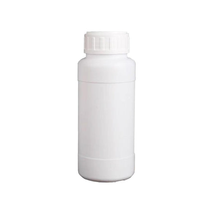 50pcs Chemical Bottle White Plastic Sample Reagent Bottles for Lab Storage