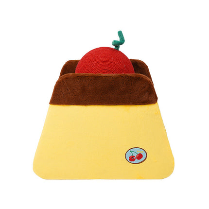 Cherry Pudding Cat Scratching Board 44x39x25.5cm Replaceable Cardboard Insert