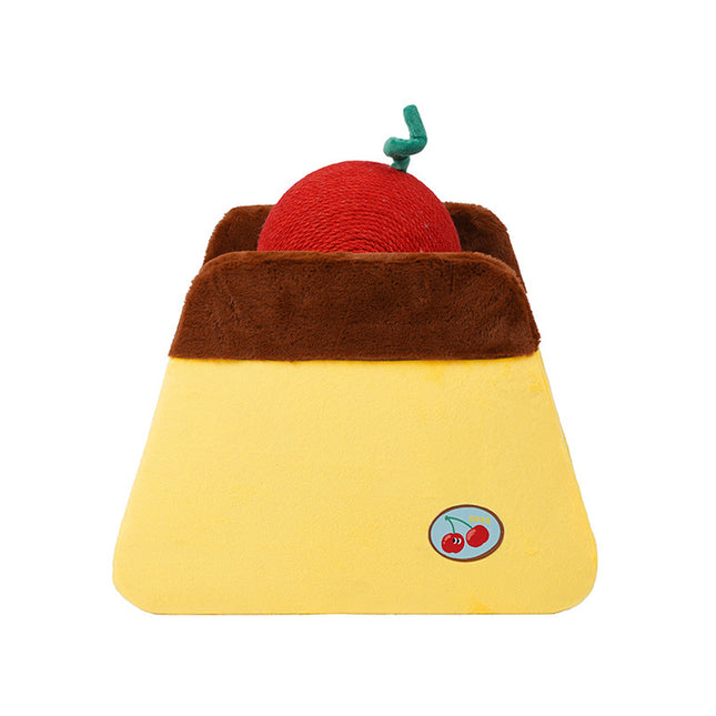 Cherry Pudding Cat Scratching Board 44x39x25.5cm Replaceable Cardboard Insert