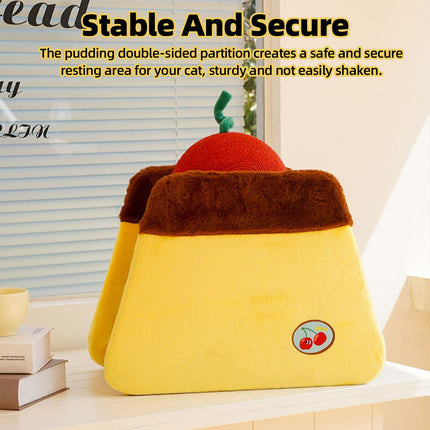 Cherry Pudding Cat Scratching Board 44x39x25.5cm Replaceable Cardboard Insert