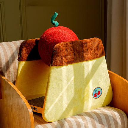 Cherry Pudding Cat Scratching Board 44x39x25.5cm Replaceable Cardboard Insert