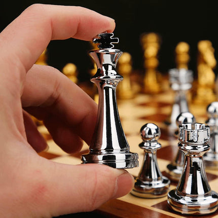 Chess Set Foldable for Adults Kids Travel Home Family Board Game Strategy Toy