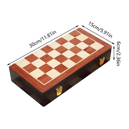 Chess Set Foldable for Adults Kids Travel Home Family Board Game Strategy Toy