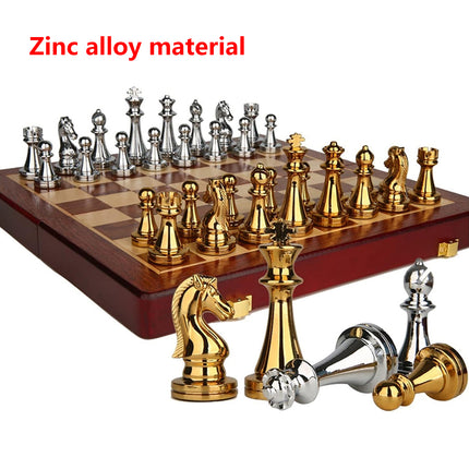 Chess Set Foldable for Adults Kids Travel Home Family Board Game Strategy Toy