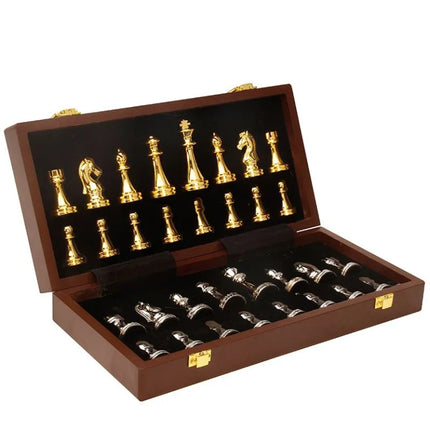 Chess Set Foldable for Adults Kids Travel Home Family Board Game Strategy Toy