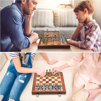 Chess Set Foldable for Adults Kids Travel Home Family Board Game Strategy Toy