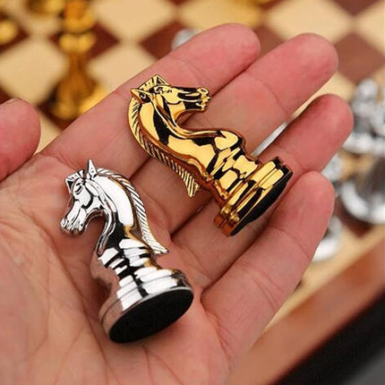 Chess Set Foldable for Adults Kids Travel Home Family Board Game Strategy Toy