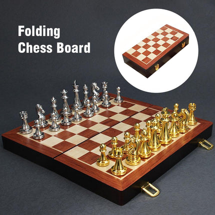 Chess Set Foldable for Adults Kids Travel Home Family Board Game Strategy Toy