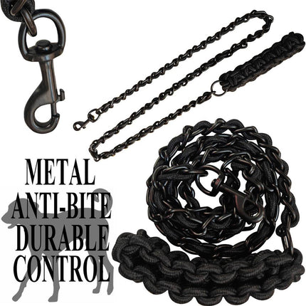 Large Heavy Duty Anti Chew Pet Dog Leash Training Leash 165cm For Large Dogs