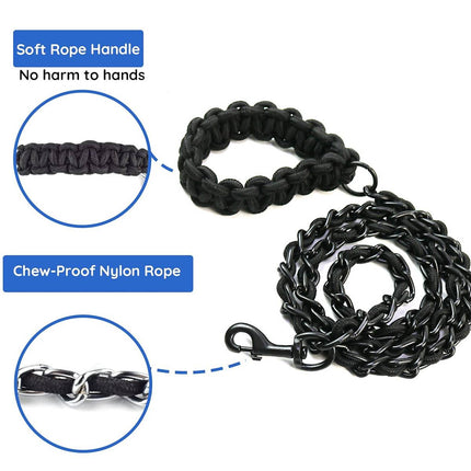 Large Heavy Duty Anti Chew Pet Dog Leash Training Leash 165cm For Large Dogs