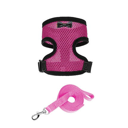 Pet Chicken Harness and Leash Set Adjustable Breathable Walking Vest for Poultry