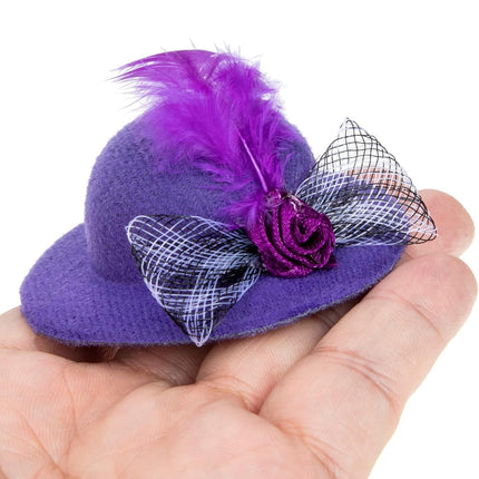 6PCS Rooster Animal Design Chicken Hat with String for Pet Dress Up Pet Headwear