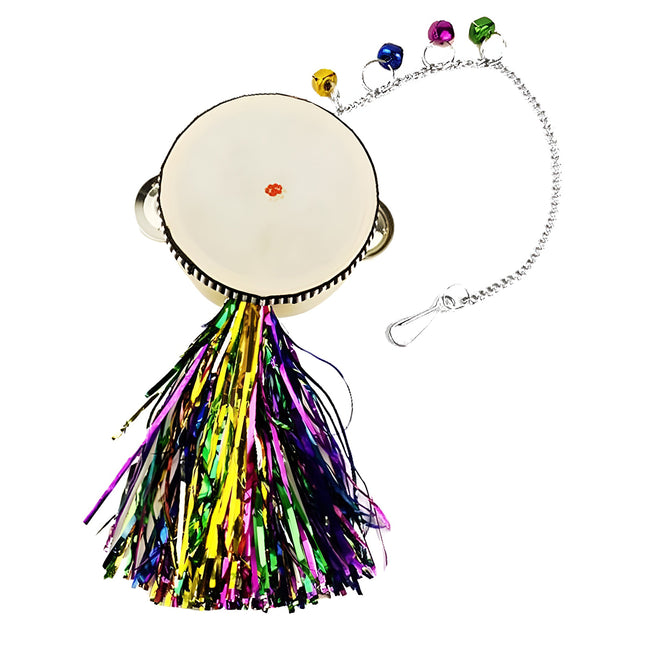 Chicken Mirror Toy Double Sided Drum Design Pet Poultry Pecking Toy for Hen Coop