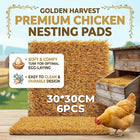 Chicken Nesting Pads Artificial Turf Mats 10 Pack 30cm