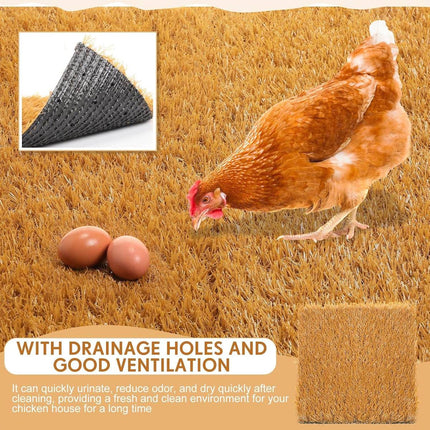 Chicken Nesting Pads Artificial Turf Mats 10 Pack 30cm