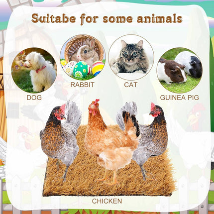 Chicken Nesting Pads Artificial Turf Mats 10 Pack 30cm