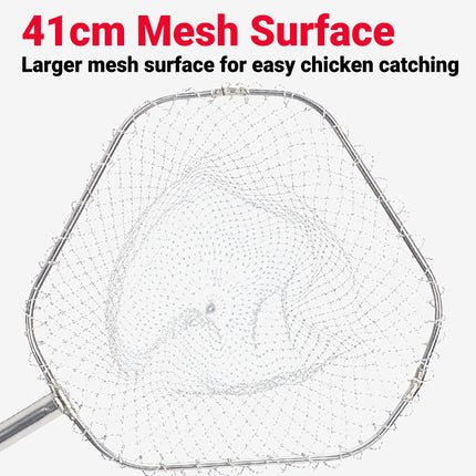 Chicken Catching Net Tool with Telescopic Stainless Steel Handle