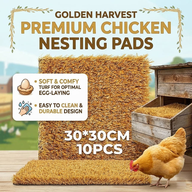 Chicken Nesting Pads Artificial Turf Mats 10 Pack 30cm
