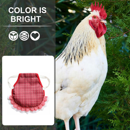 5PCS Pet Feather Protector Hen Apron Poultry Protection Apron for Chickens Birds