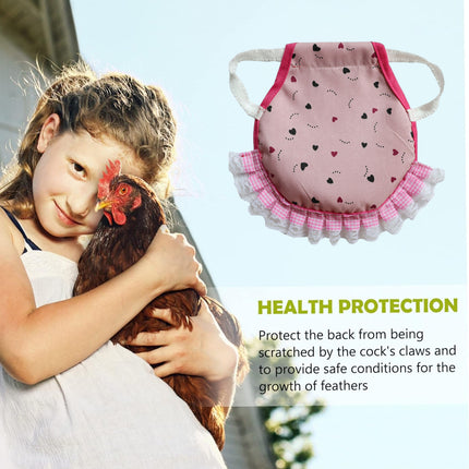 5PCS Pet Feather Protector Hen Apron Poultry Protection Apron for Chickens Birds