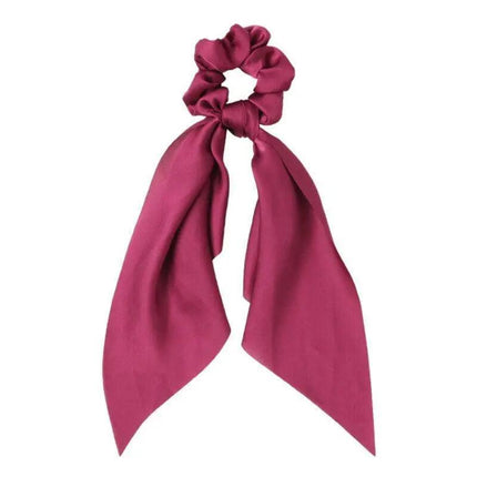 Chiffon Ponytail Scarf Bow Elastic Hair Rope Tie Scrunchies Ribbon Hairtie Bands - Aimall