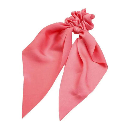 Chiffon Ponytail Scarf Bow Elastic Hair Rope Tie Scrunchies Ribbon Hairtie Bands - Aimall