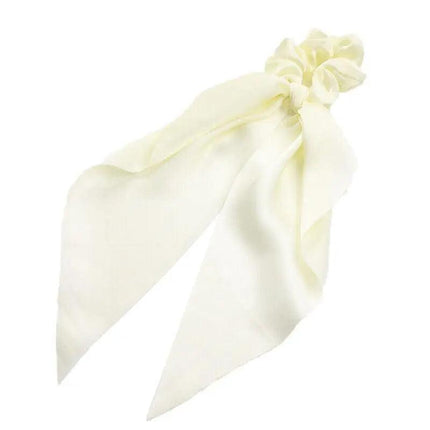 Chiffon Ponytail Scarf Bow Elastic Hair Rope Tie Scrunchies Ribbon Hairtie Bands - Aimall