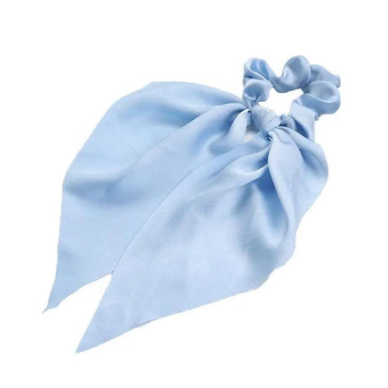 Chiffon Ponytail Scarf Bow Elastic Hair Rope Tie Scrunchies Ribbon Hairtie Bands - Aimall